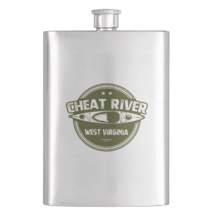 Cheat River, West Virginia Hip Flask