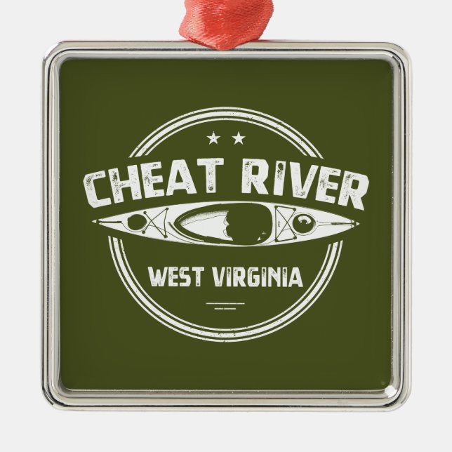 Cheat River, West Virginia Metal Ornament (Front)