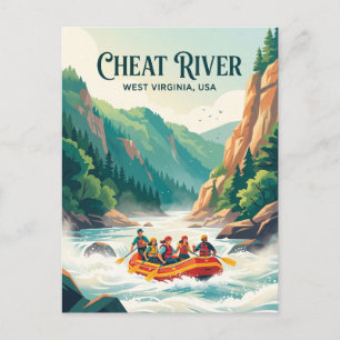 Cheat River, West Virginia, USA Postcard