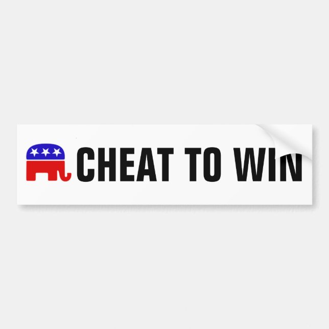 CHEAT TO WIN BUMPER STICKER (Front)