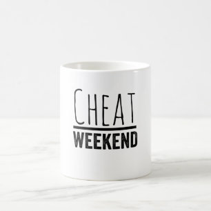Cheat Weekend - Funny Gym Sayings Coffee Mug