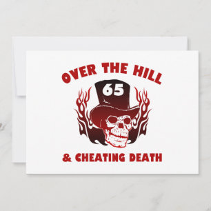 Cheating Death 65th Birthday Card