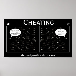 Cheating - Motivational Demotivational Poster