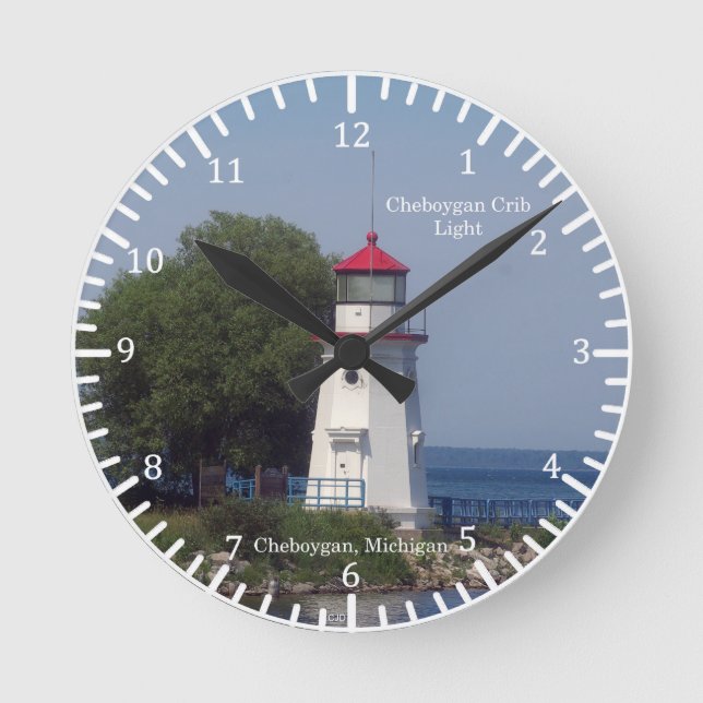 Cheboygan Crib Light clock (Front)