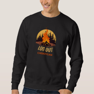 Cheboygan Michigan Campfire Sweatshirt