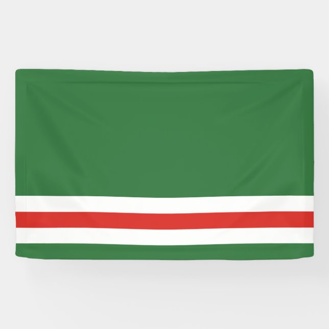 Chechen Republic of Ichkeria Flag Banner (Horizontal)