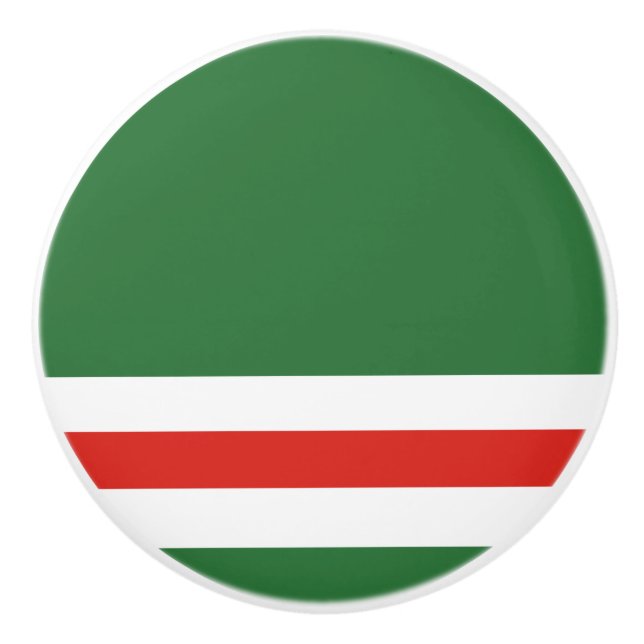 Chechen Republic of Ichkeria flag Ceramic Pull (Front)