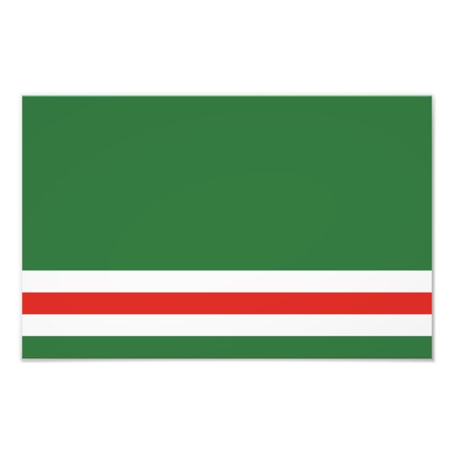 Chechen Republic of Ichkeria Flag Photo Print (Front)