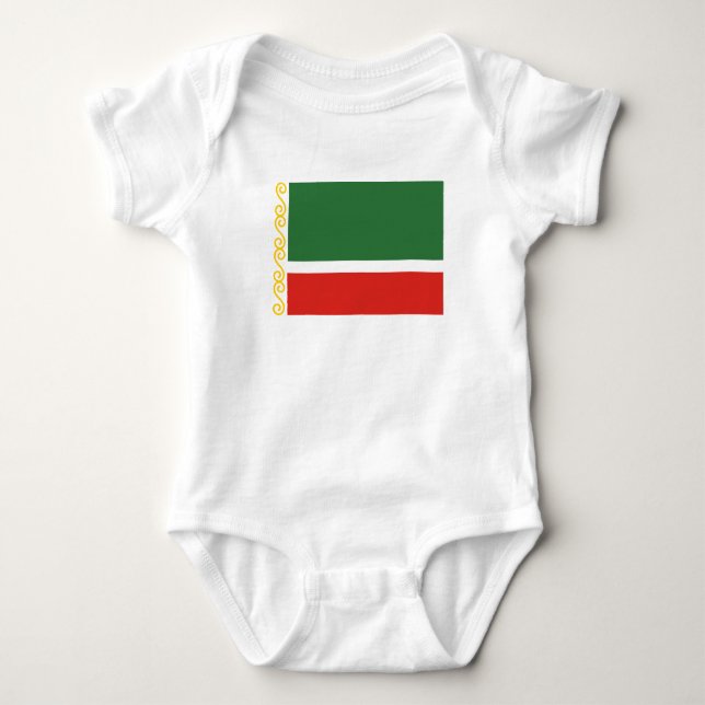 Chechnya Flag Baby Bodysuit (Front)