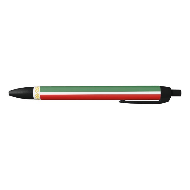 Chechnya Flag Black Ink Pen (Bottom)