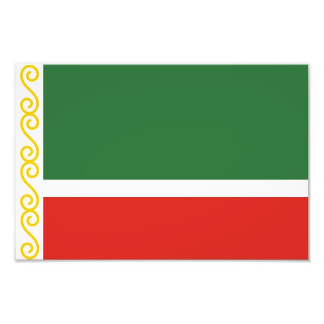 Chechnya Flag Photo Print (Front)