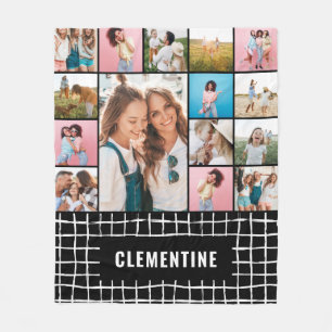 Check 16 photo modern minimal simple fleece blanke blanket