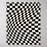 Check Black And Cream White Pattern Chequerboard