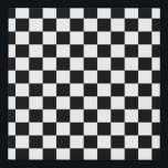 Check Black White Chequered Pattern Chequerboard Faux Canvas Print<br><div class="desc">Chequered Pattern – Black and white chequerboard.</div>