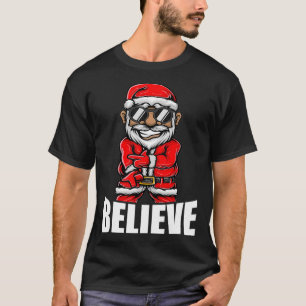Check Brand For 50, Christmas African American San T-Shirt