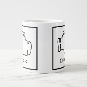 Check Engine Light Drawing Large Coffee Mug