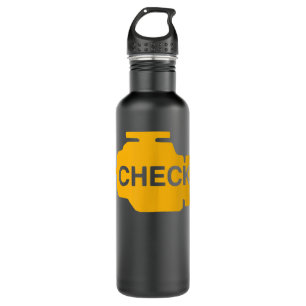 Check Engine Light Funny Automotive Mechanic  710 Ml Water Bottle