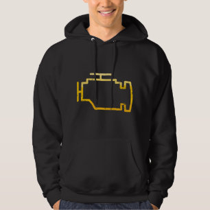 Check Engine Light Funny Mechanic Car Hoodie
