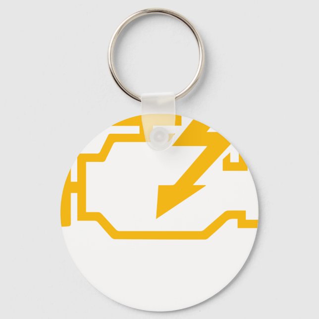 Check Engine Light Funny Mechanic Macanic Machanic Key Ring (Front)