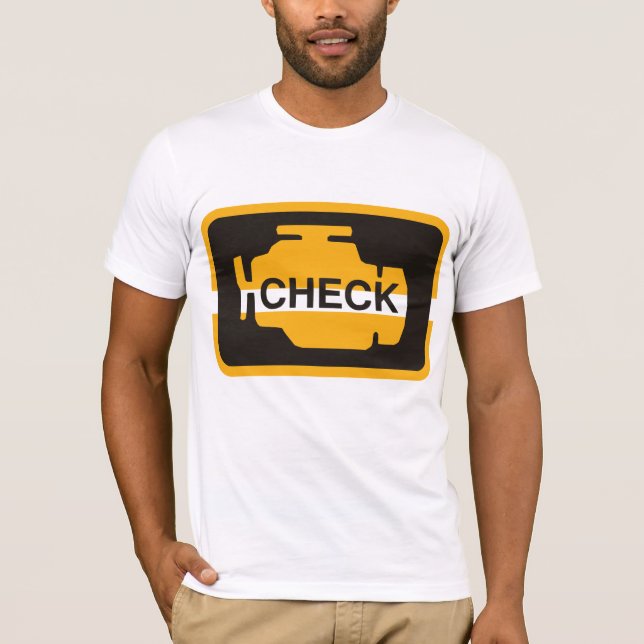 Check Engine Light Mens T-Shirt (Front)