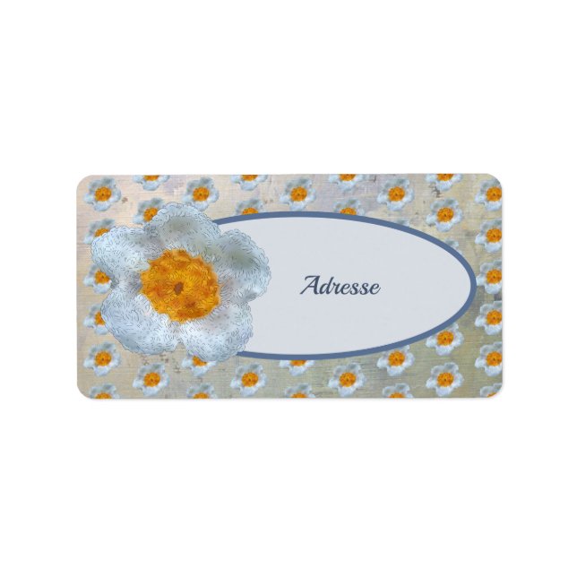 check flower address sticker (Front)