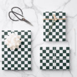 Check Green White Chequered Wrapping Paper Sheet<br><div class="desc">Check Green White Chequered Wrapping Paper</div>