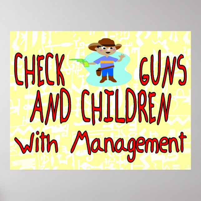 Check Guns and Children Poster (Front)