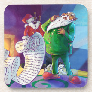 Check it Twice Santa Coaster