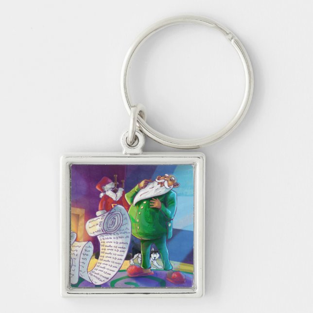 Check it Twice Santa Key Ring (Front)