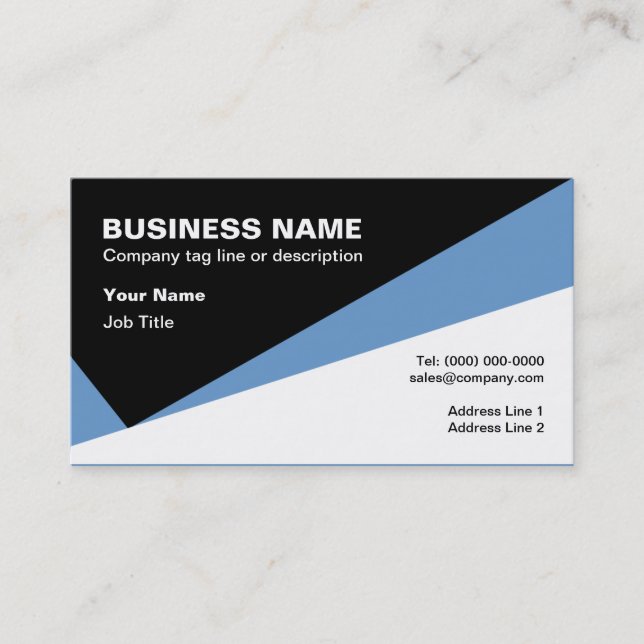 Check Mark Business Card Design (Front)