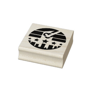Check Mark of Unity Rubber Stamp