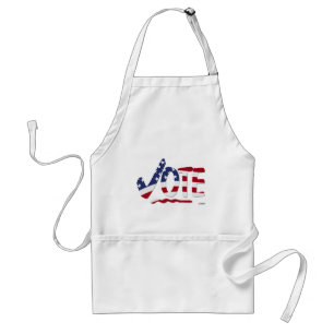 Check Mark VOTE with US Flag Standard Apron