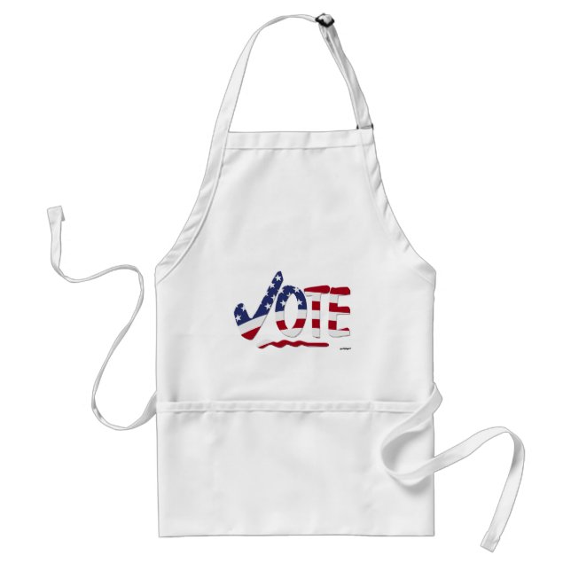 Check Mark VOTE with US Flag Standard Apron (Front)
