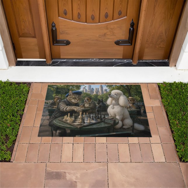 Check Mate in Central Park Doormat (Outdoor)