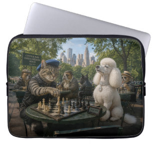 Check Mate in Central Park No 1 Laptop Sleeve