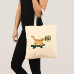 Check Meowt Punny Skateboarding Tabby Cat Tote Bag<br><div class="desc">CHECK MEOWT! Have you ever seen a skateboarding cat?
Check out this funny cat tote and check my shop for more matching items like mugs, stickers and more. And of course more cat stuff too.</div>