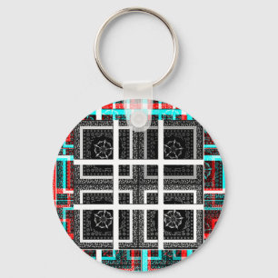 Check my Squares Curves.png Key Ring
