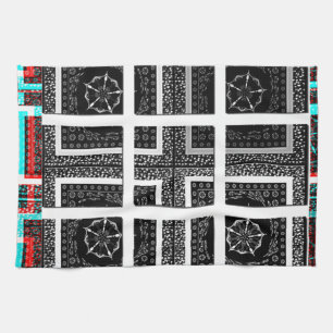 Check my Squares Curves.png Tea Towel