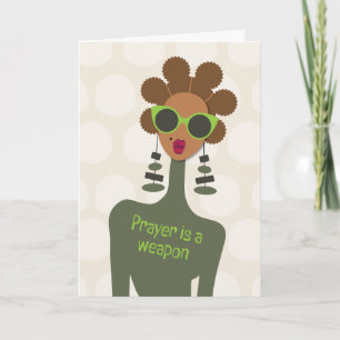 Check on your strong friends - Prayer is a weapon Thank You Card