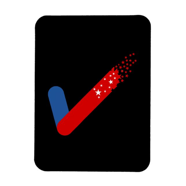 Check Out America First July 4th Magnet (Vertical)