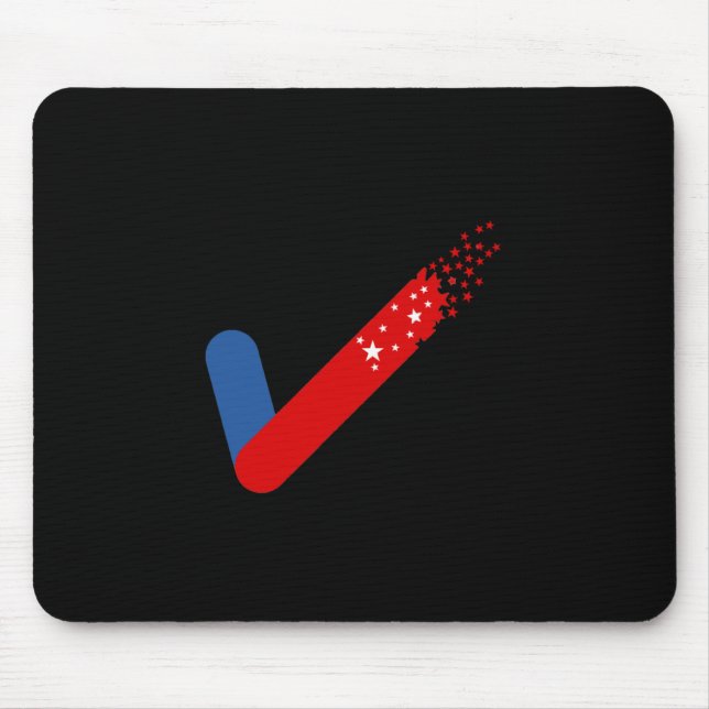 Check Out America First July 4th Mouse Pad (Front)