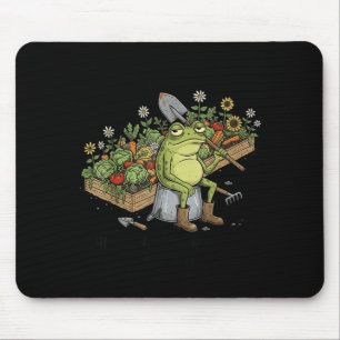Check Out Bed Magic Happens Funny Frog Gardener Mouse Pad