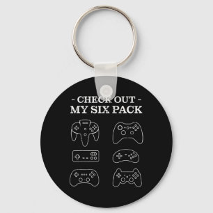 Check Out My 6 Six Pack Gamer Video Funny Gamers G Key Ring