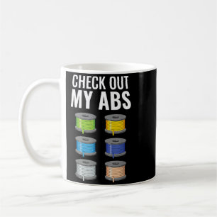 Check Out My Abs Funny 3d Printing Coffee Mug