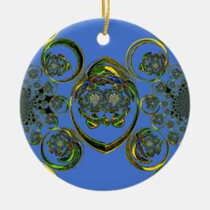 Check out my blue curves ceramic tree decoration