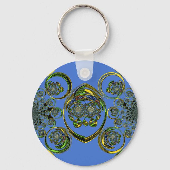 Check out my blue curves key ring (Front)