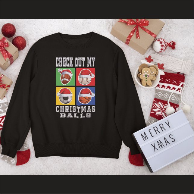 Check out my Christmas balls with Santa Claus hat T-Shirt (Creator Uploaded)