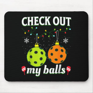 Check out my funny pickleball christmas  mouse pad
