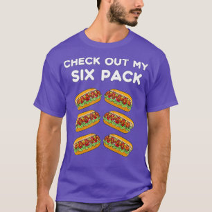 Check Out My Si Pack Hot Dog Pack Funny Gym T-Shirt