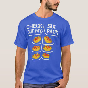 Check Out My Si Pack Hotdog Funny Hotdog Fathers T-Shirt